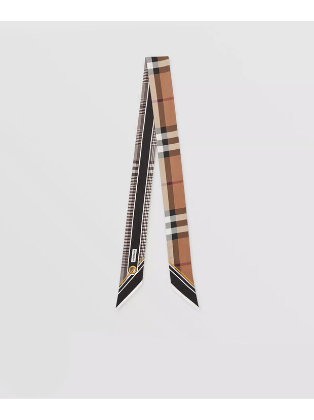 SCIARPA IN SETA, A1189 BLACK, large