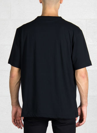 T-SHIRT STACKED LOGO, BLACK, small