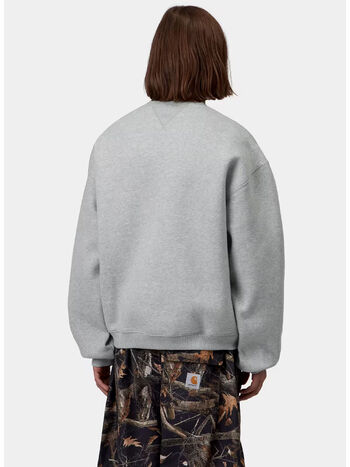 FELPA EBBERT, 00DXX Grey Heather / White, small