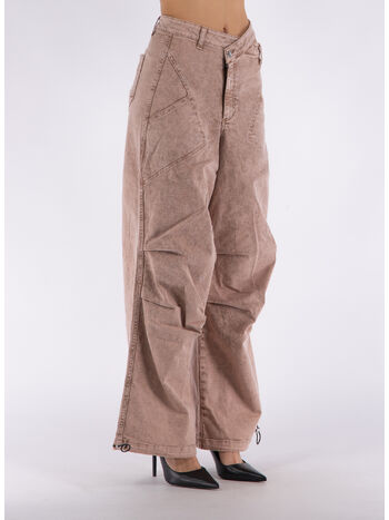 PANTALONE WASHED DENIM CARGO, 1784 WHASHED NUDE, small