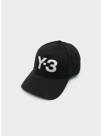 CAPPELLO Y-3 LOGO, BLACK, small