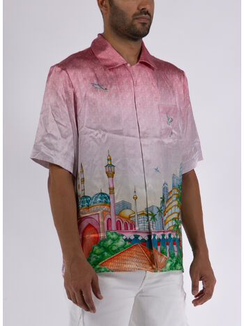 CAMICIA CUBAN COLLAR SHORT SLEEVE, 10 MORNING CITY VIEW, small