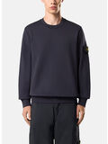 FELPA GIROCOLLO ORGANIC COTTON FLEECE, V0020 NAVY BLUE, thumb