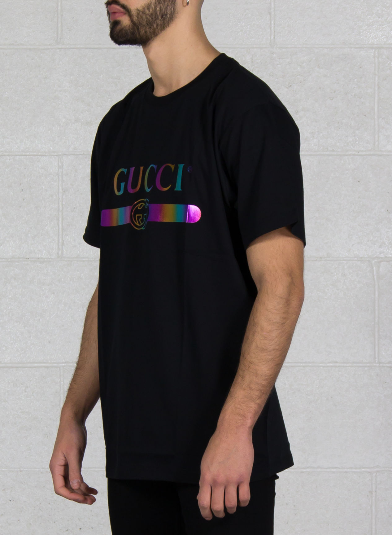 gucci holographic tee