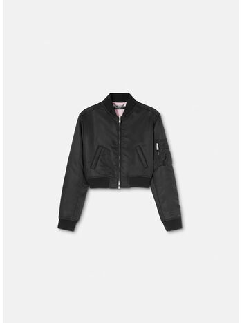 GIACCA BOMBER CORTA, 1B000 BLACK, small