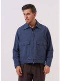 JACKET SINTRA RECYCLED COTTON E130, BLUE, thumb