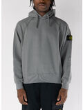 FELPA HOODIE BRUSHED ORGANIC COTTON FLEECE, V006B CEMENT, thumb