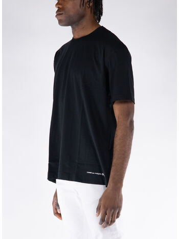 T-SHIRT S/S OVERSIZE CON LOGO, BLACK, small