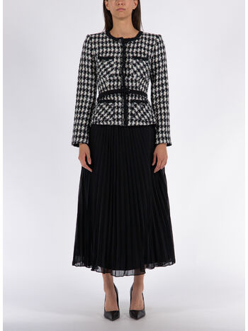 ABITO LUNGO CON PLISSETTATURA, BLACK, small