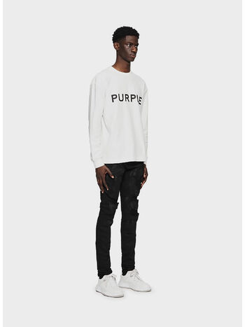 JEANS SUPER SLIM BLACK DENIM, BOP BLACK OIL SPILL, small