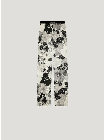 PANTALONE PJ GRAPHIC FLORAL, XECBL ECRU BLACK, small