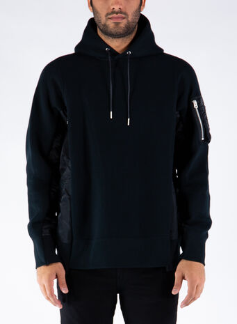 FELPA SPONGE SWEAT X MA-1 HO, BLACKXBLACK002, small