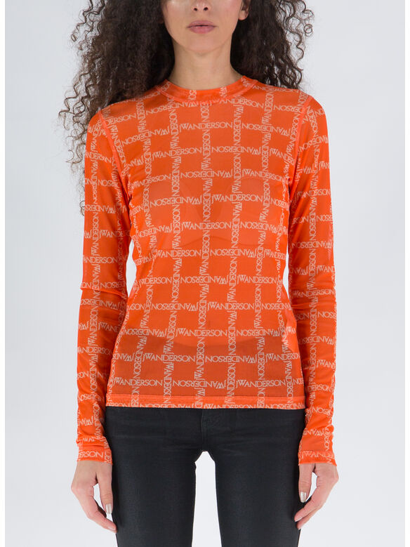 T-SHIRT PRINTED UNDERPINNING, 429 ORANGE, medium