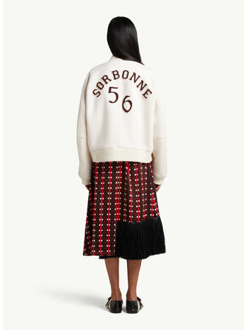 GIUBBOTTO SORBONNE 56 VARSITY, IVORY, small