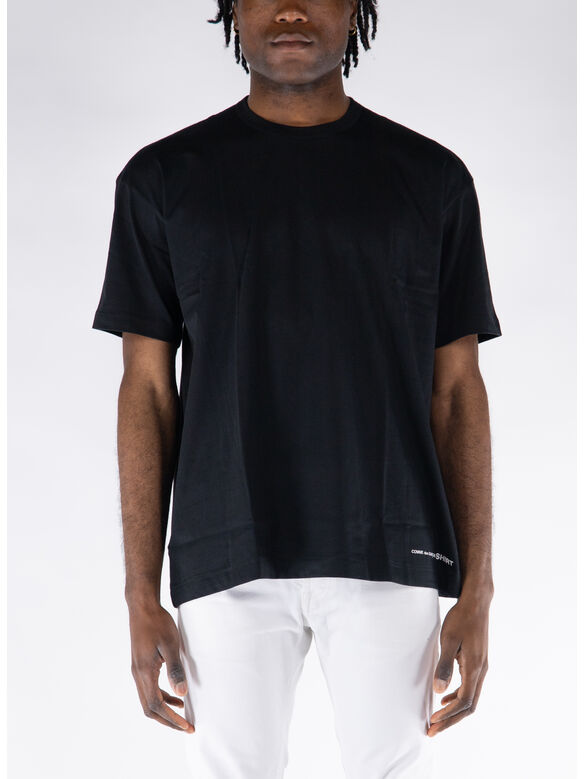 T-SHIRT S/S OVERSIZE CON LOGO, BLACK, medium