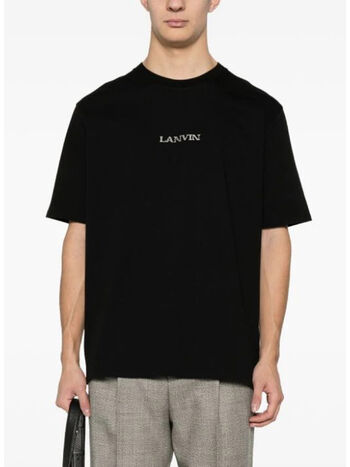 T-SHIRT EMBROIDERED, 10 BLACK, small