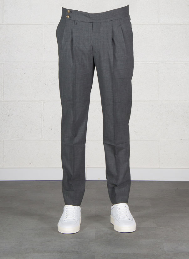 PANTALONE DOPPIA PENCE, 0300GRIGIO, large