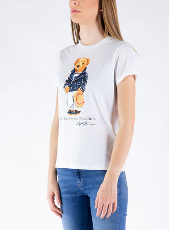 T-SHIRT ORSO, 001WHITE, small