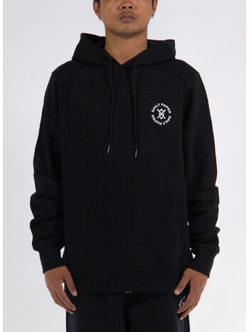 FELPA CIRCLE HOODIE, BLACK, small