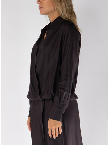 BLUSA CON MOTIVO INCROCIATO, MORO, small