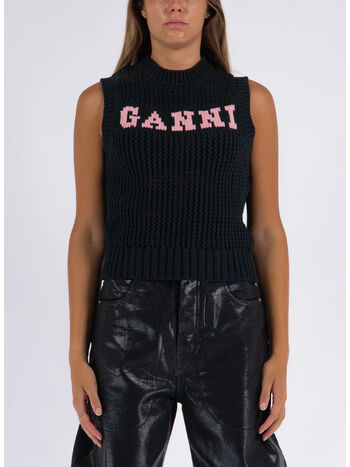 GILET COTTON ROPE VEST, , small
