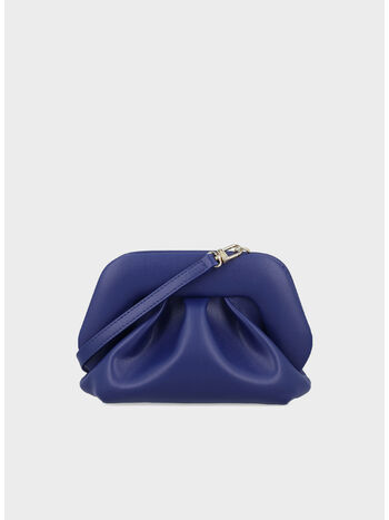 BORSA A MANO GEA VEGAN FABRIC, COBALT BLUE, small