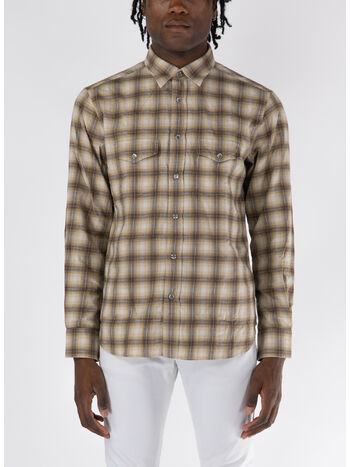CAMICIA WESTERN DEGRADE OVERCHECK, , small