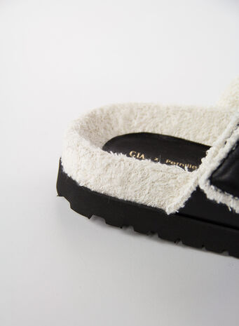 SANDALO DOUBLE STRAP PLATFORM, A127BLACK, small