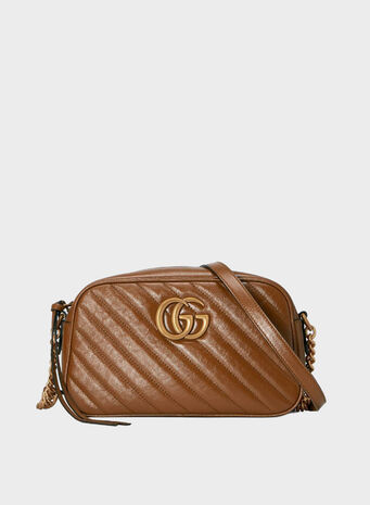 BORSA A SPALLA GG MARMONT MATELASSÈ MISURA PICCOLA, 2535CUIRCUIR, small