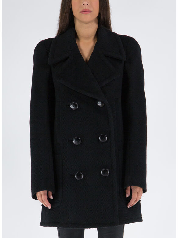 CAPPOTTO DOPPIOPETTO, 1000 BLACK, medium