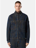JACKET BIKER, VJ229 BLUE BLACK, thumb