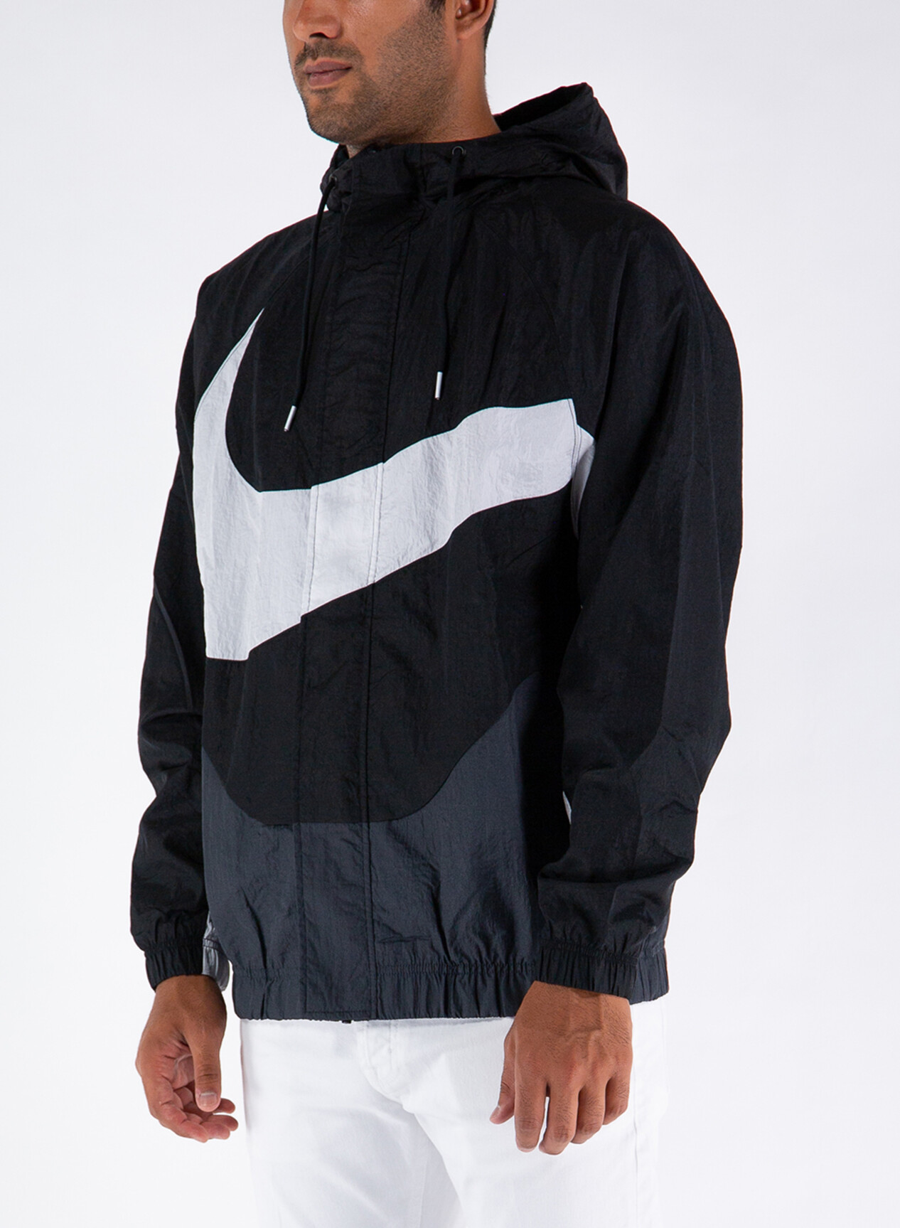 NIKE GIACCA SPORTSWEAR SWOOSH White, Grey, Black Man | Susi