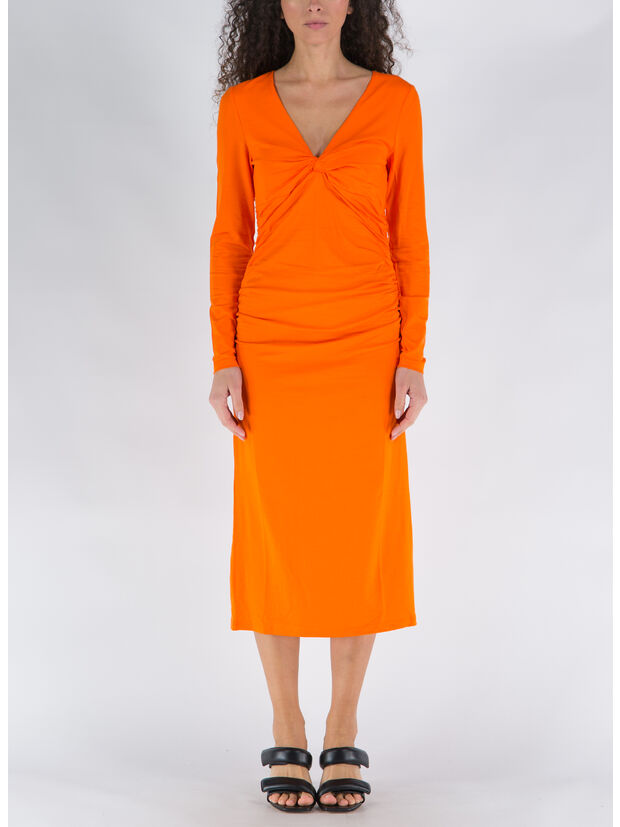 ABITO MIDI LIGHT STRETCH JERSEY, 860 VIBRANT ORANGE, large