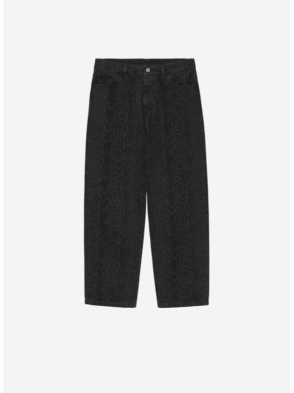 PANTALONI LANDON, 3R260 Snake Camo, Black, heavy stone wash, medium