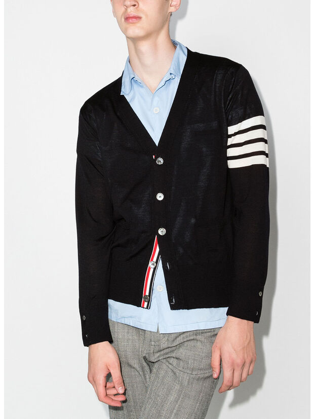 CARDIGAN CLASSIC V-NECK, 001 BLACK, large