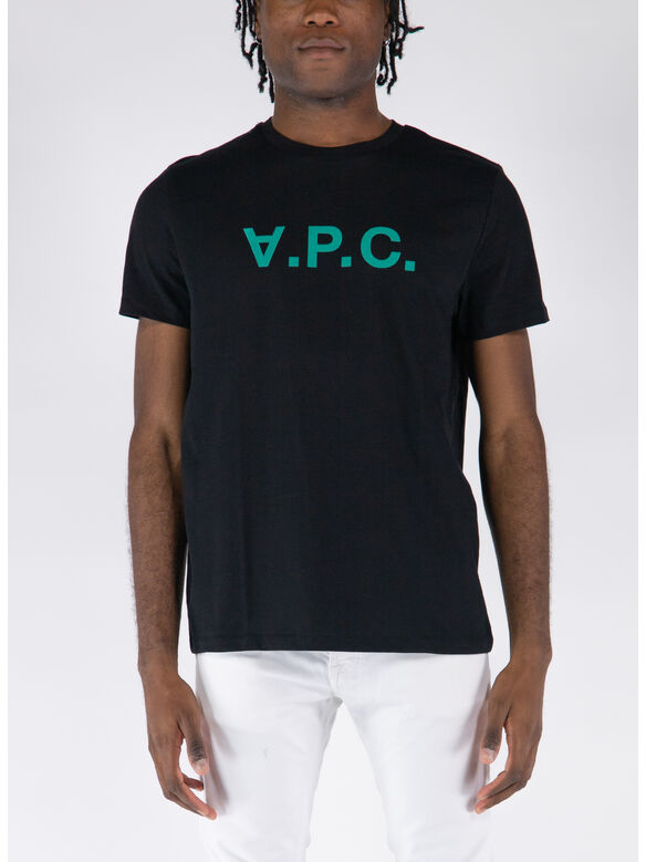 T-SHIRT VPC COLOR H, NOIR/VERT, medium