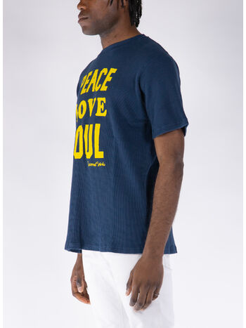 T-SHIRT CON STAMPA, NAVY, small