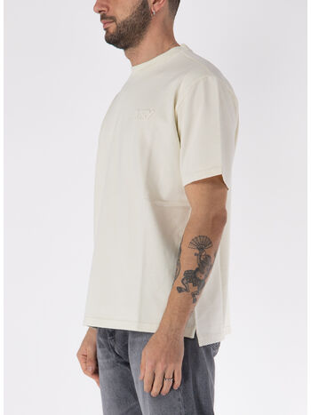 T-SHIRT GIROCOLLO CON LOGO UNISEX, 12OS WHTVTG WHTVTG, small