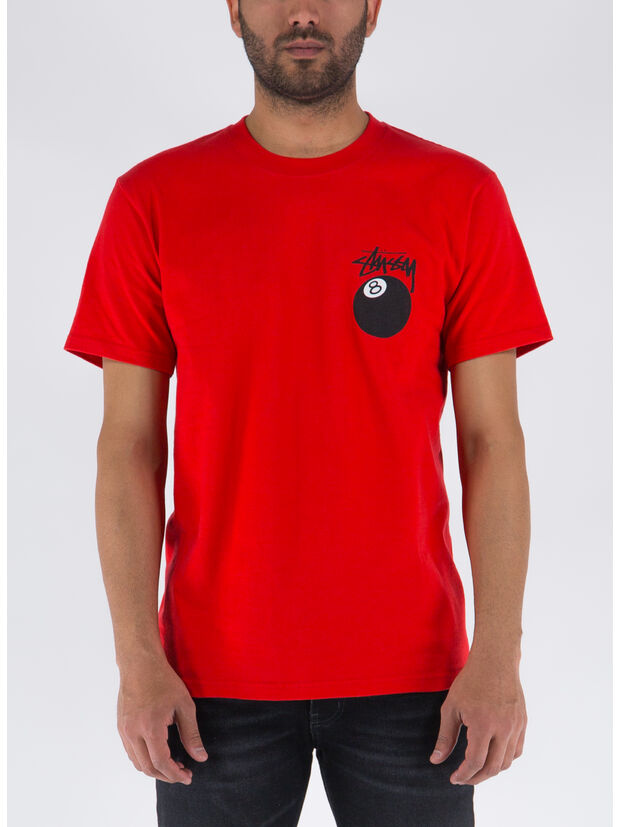 T-SHIRT 8 BALL, RED, large