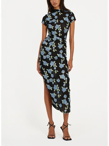 ABITO MIDI FLOREALE ASYMMETRIC, , small