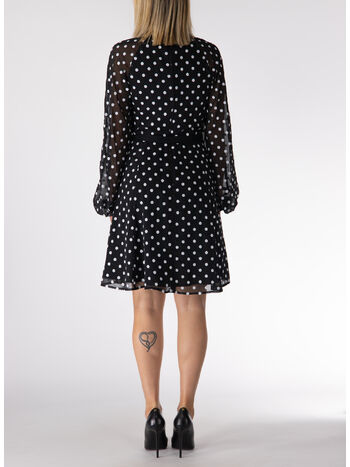 ABITO CORTO CON RUCHES, 1000 BLACK, small