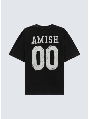 T-SHIRT DISTRESSED, C0073 Vintage broken Washed black, small