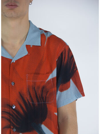 CAMICIA HALFTONE FLOWER SHIRT, LIGHTBLUE, small