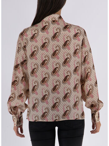 CAMICIA IN TWILL DI SETA PAISLEY, 990, small