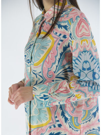 CAMICIA IN SETA, 260 BLU, small