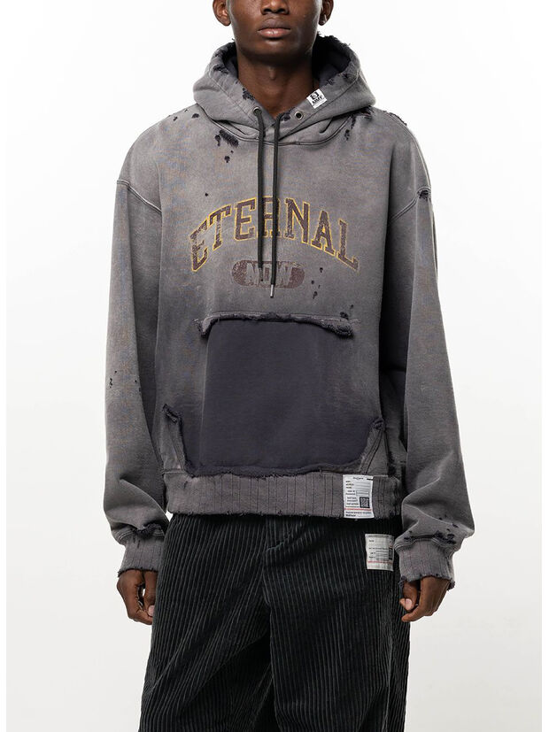 FELPA SUN FADED SWEET HOODIE, BLACK, large