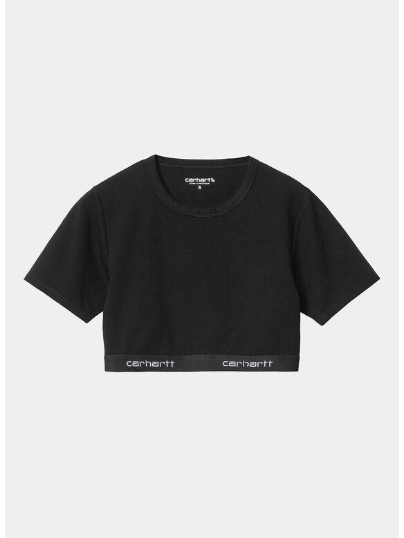 TOP CROP SCRIPT, 89XX BLACK, medium