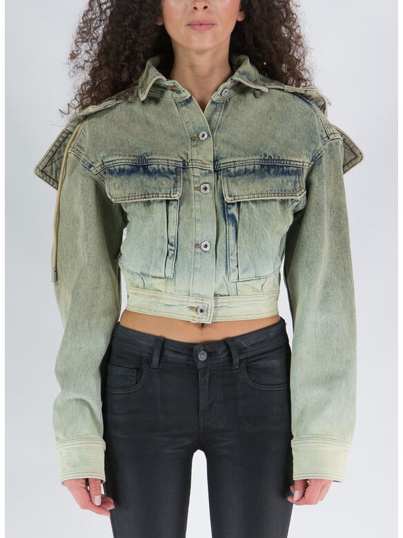 GIACCA TOYBOX LAUNDRY HOODED DENIM, 5100 MINT, medium