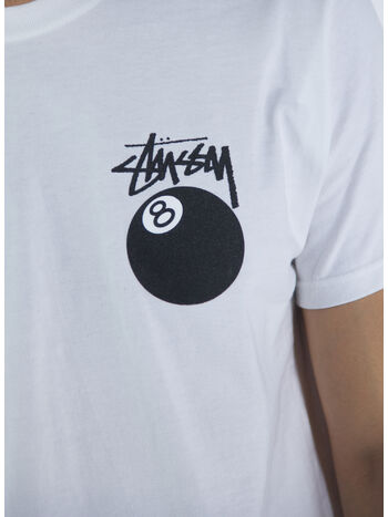 T-SHIRT 8 BALL, WHITE, small