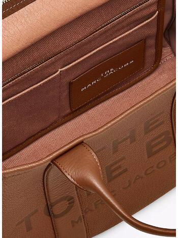 BORSA THE LEATHER MEDIUM TOTE, 212 ARGAN OIL, small